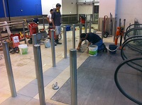 Stainless Steel Bollard Installation