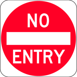 No Entry Sign