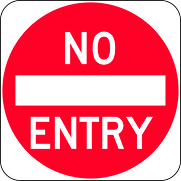 No Entry Sign