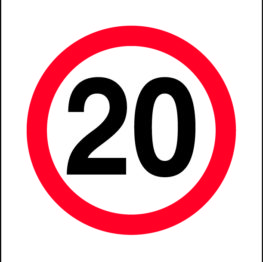 20km/h Sign