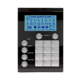 106-323-BLK - Ness Alarm System Saturn Keypad Black Edition