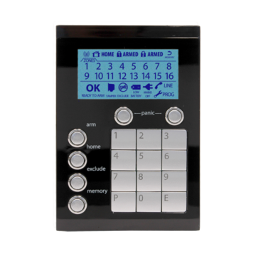 106-323-BLK - Ness Alarm System Saturn Keypad Black Edition
